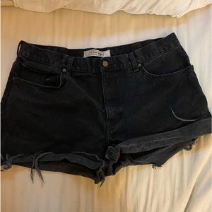 Super cute black cut off shorts! Hardly worn and very comfy